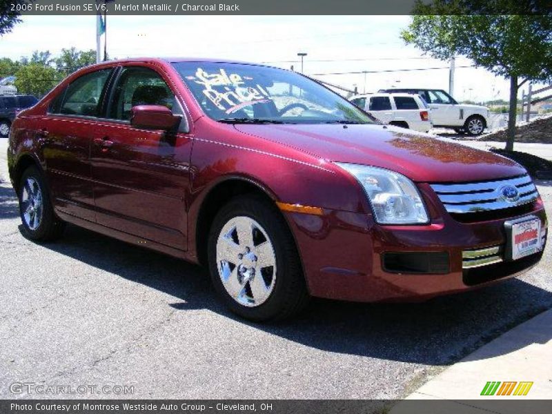Merlot Metallic / Charcoal Black 2006 Ford Fusion SE V6