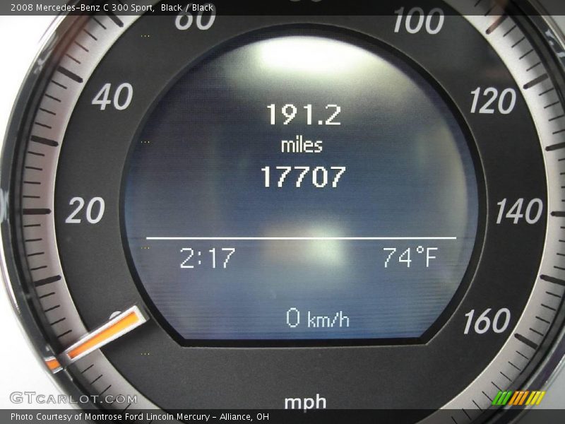 Black / Black 2008 Mercedes-Benz C 300 Sport