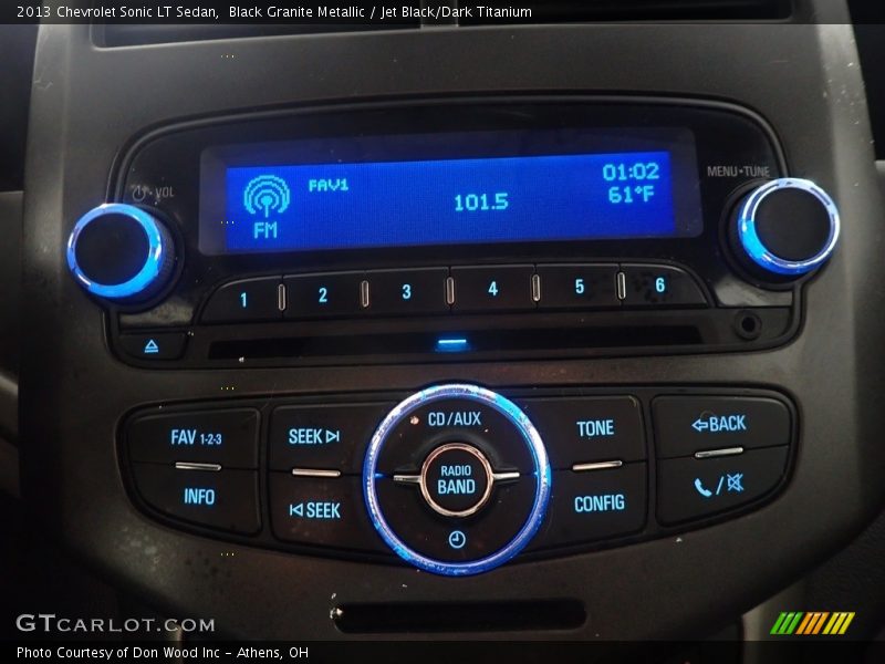 Black Granite Metallic / Jet Black/Dark Titanium 2013 Chevrolet Sonic LT Sedan