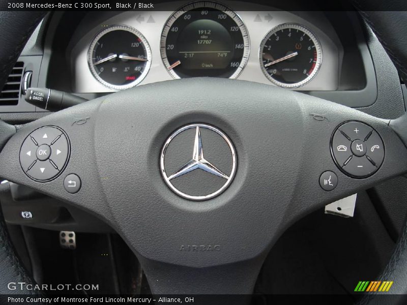 Black / Black 2008 Mercedes-Benz C 300 Sport