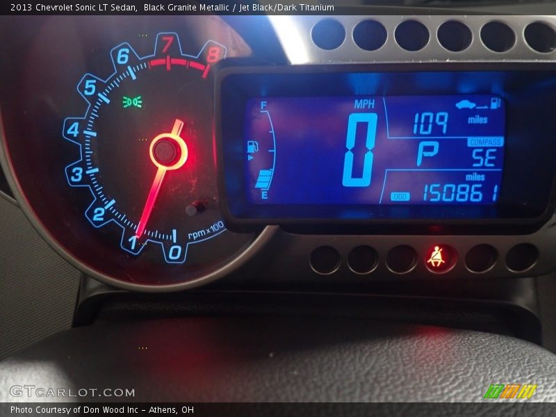Black Granite Metallic / Jet Black/Dark Titanium 2013 Chevrolet Sonic LT Sedan