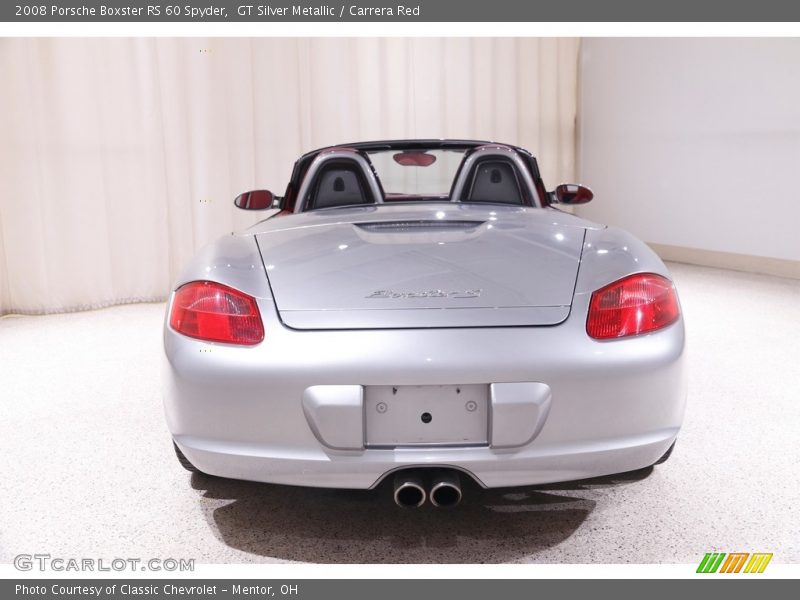 GT Silver Metallic / Carrera Red 2008 Porsche Boxster RS 60 Spyder