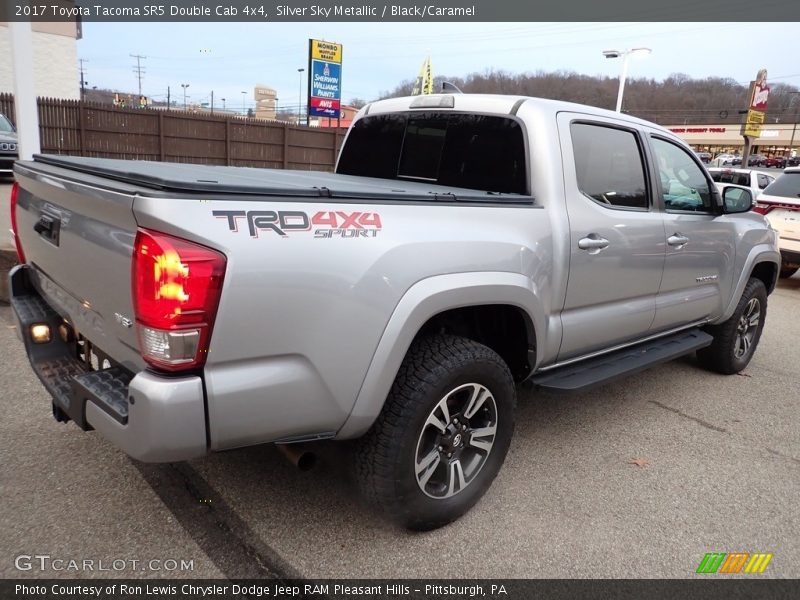 Silver Sky Metallic / Black/Caramel 2017 Toyota Tacoma SR5 Double Cab 4x4