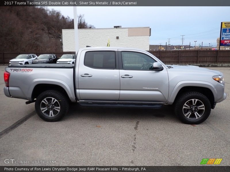 Silver Sky Metallic / Black/Caramel 2017 Toyota Tacoma SR5 Double Cab 4x4