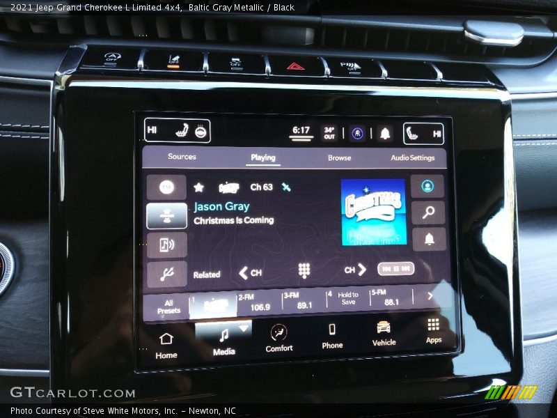 Baltic Gray Metallic / Black 2021 Jeep Grand Cherokee L Limited 4x4