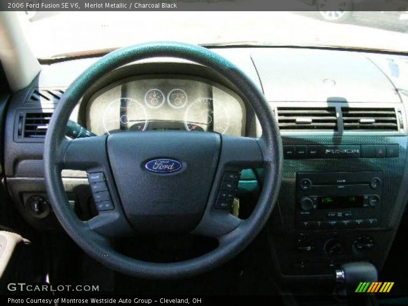 Merlot Metallic / Charcoal Black 2006 Ford Fusion SE V6