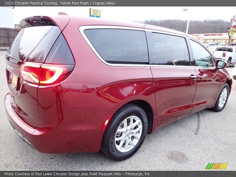 Velvet Red Pearl / Cognac/Alloy 2020 Chrysler Pacifica Touring