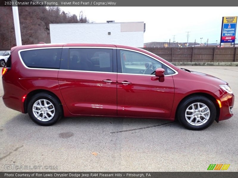 Velvet Red Pearl / Cognac/Alloy 2020 Chrysler Pacifica Touring