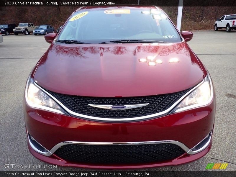 Velvet Red Pearl / Cognac/Alloy 2020 Chrysler Pacifica Touring