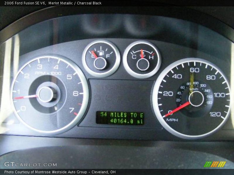 Merlot Metallic / Charcoal Black 2006 Ford Fusion SE V6