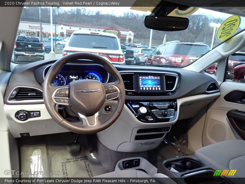 Velvet Red Pearl / Cognac/Alloy 2020 Chrysler Pacifica Touring