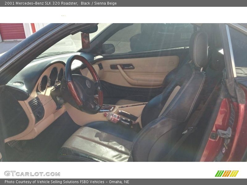 Black / Sienna Beige 2001 Mercedes-Benz SLK 320 Roadster