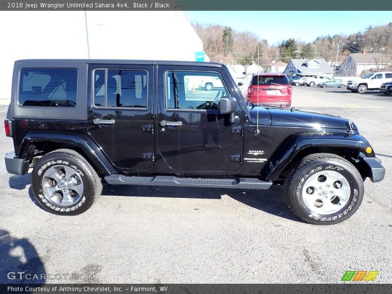 Black / Black 2018 Jeep Wrangler Unlimited Sahara 4x4