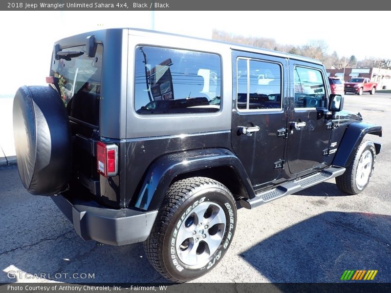 Black / Black 2018 Jeep Wrangler Unlimited Sahara 4x4