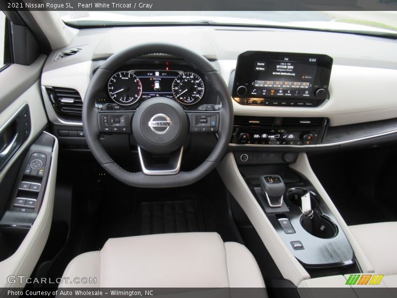 Pearl White Tricoat / Gray 2021 Nissan Rogue SL