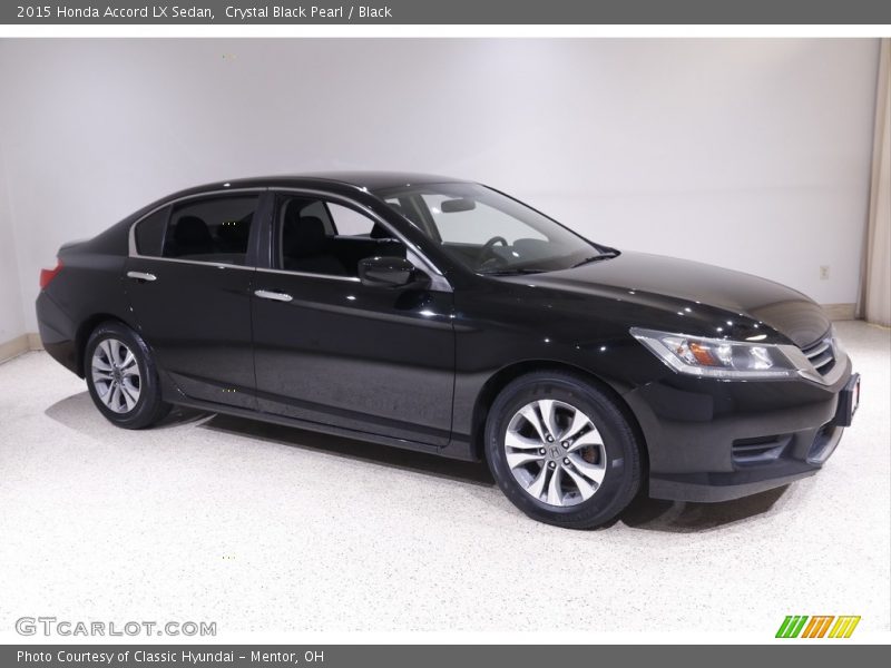 Crystal Black Pearl / Black 2015 Honda Accord LX Sedan