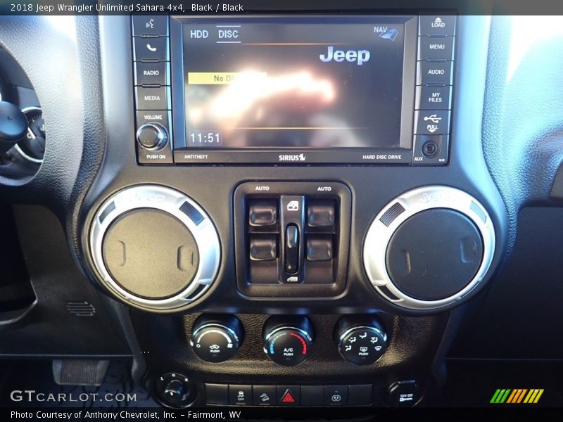 Black / Black 2018 Jeep Wrangler Unlimited Sahara 4x4