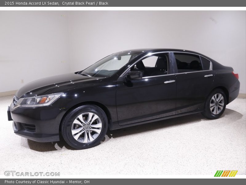 Crystal Black Pearl / Black 2015 Honda Accord LX Sedan