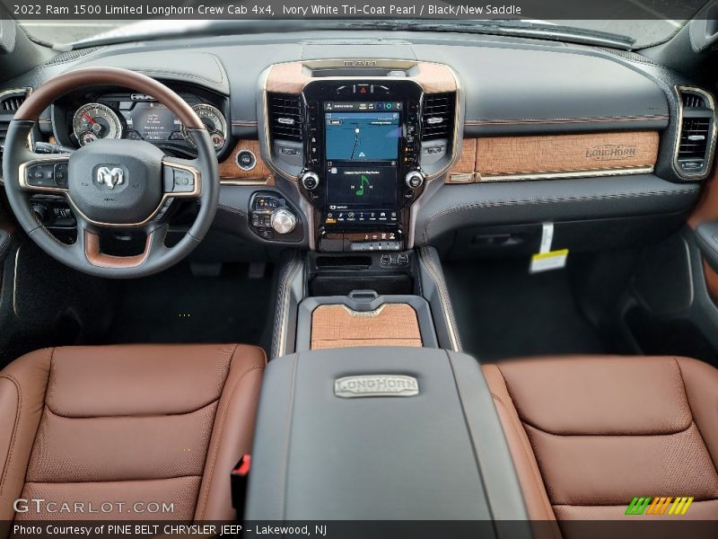  2022 1500 Limited Longhorn Crew Cab 4x4 Black/New Saddle Interior