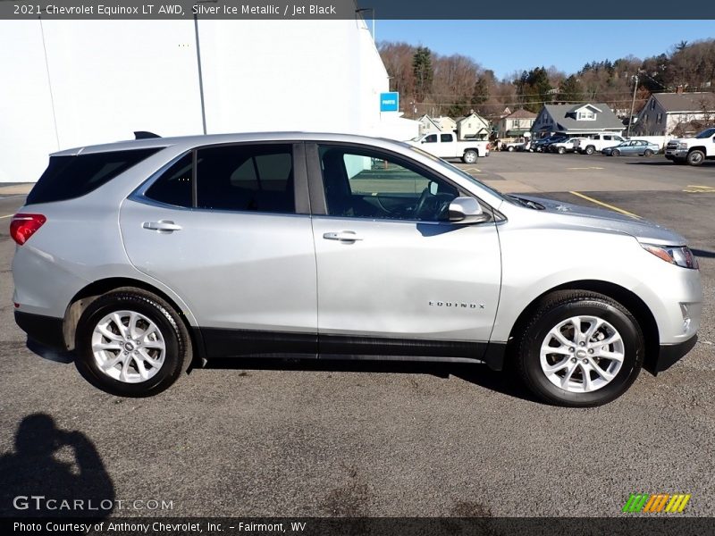 Silver Ice Metallic / Jet Black 2021 Chevrolet Equinox LT AWD