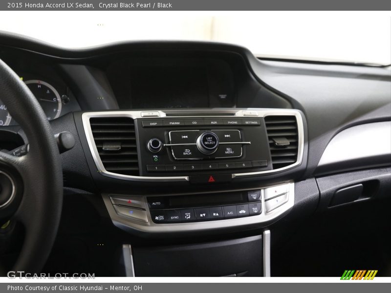 Crystal Black Pearl / Black 2015 Honda Accord LX Sedan