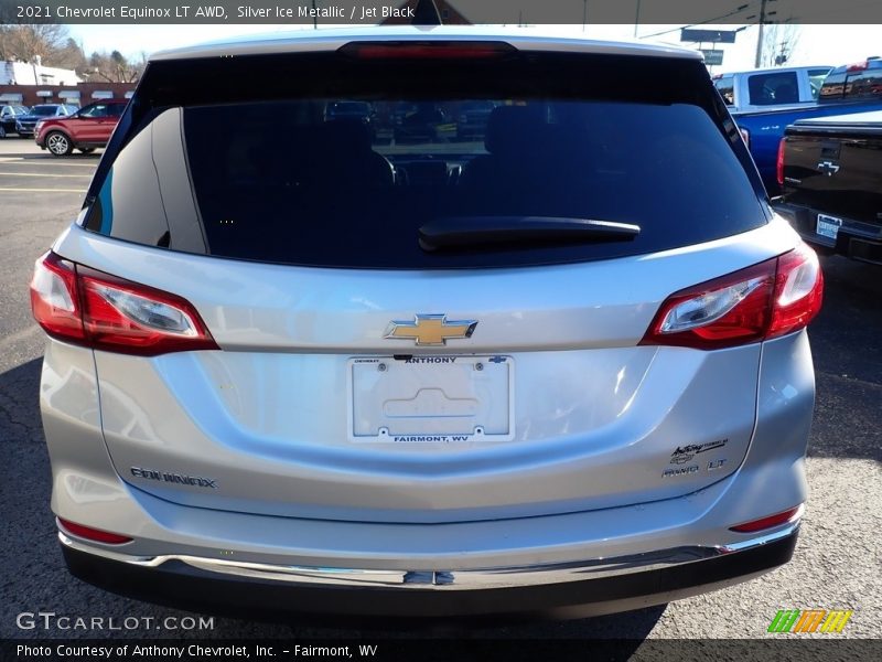 Silver Ice Metallic / Jet Black 2021 Chevrolet Equinox LT AWD