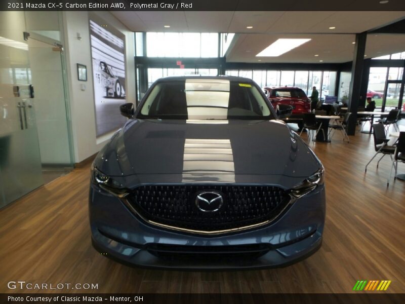 Polymetal Gray / Red 2021 Mazda CX-5 Carbon Edition AWD