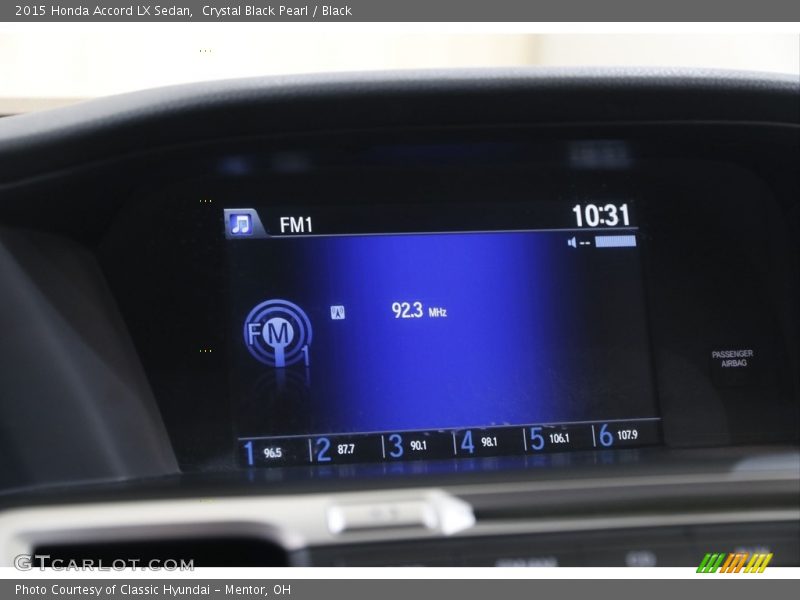 Crystal Black Pearl / Black 2015 Honda Accord LX Sedan