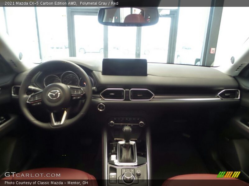 Polymetal Gray / Red 2021 Mazda CX-5 Carbon Edition AWD