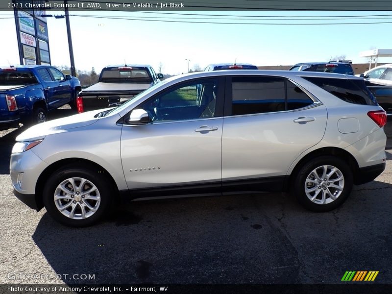 Silver Ice Metallic / Jet Black 2021 Chevrolet Equinox LT AWD