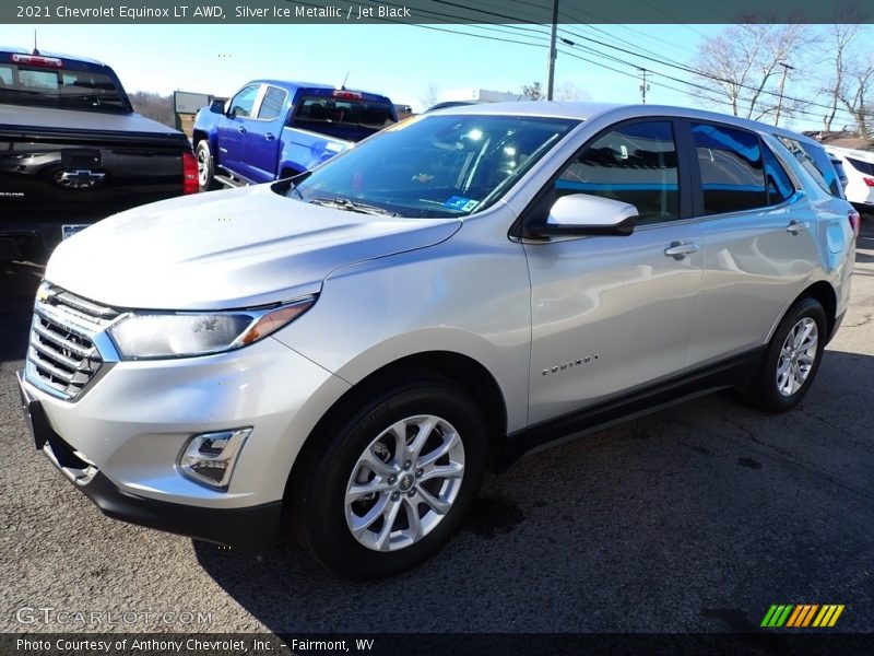 Silver Ice Metallic / Jet Black 2021 Chevrolet Equinox LT AWD