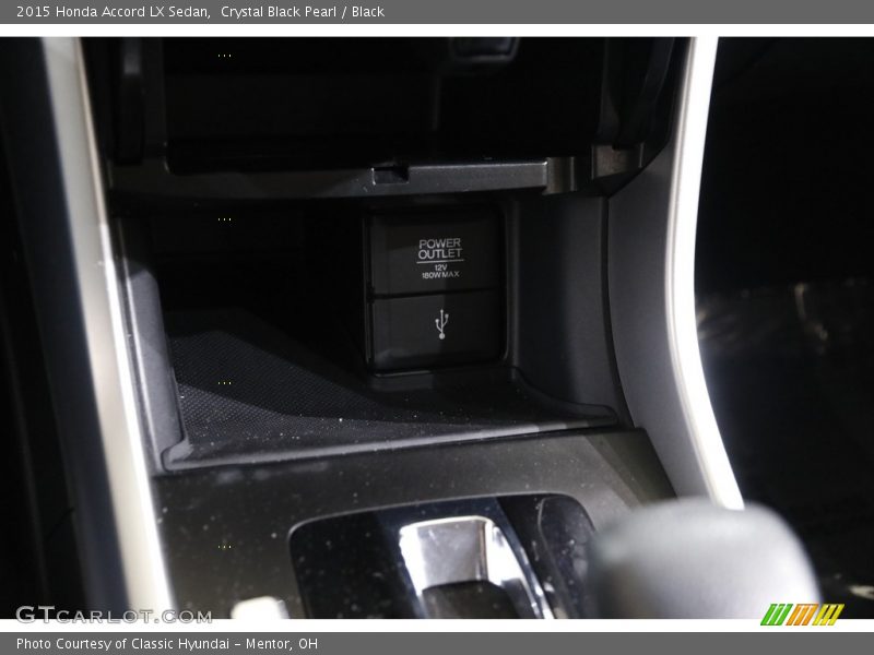 Crystal Black Pearl / Black 2015 Honda Accord LX Sedan