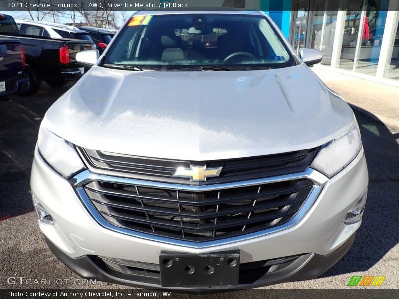 Silver Ice Metallic / Jet Black 2021 Chevrolet Equinox LT AWD