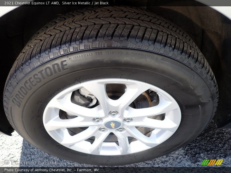 Silver Ice Metallic / Jet Black 2021 Chevrolet Equinox LT AWD