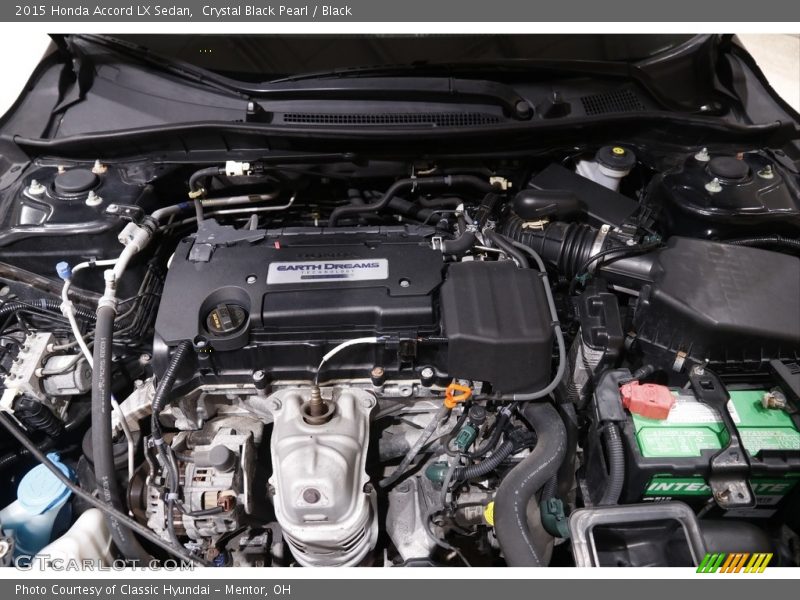 Crystal Black Pearl / Black 2015 Honda Accord LX Sedan