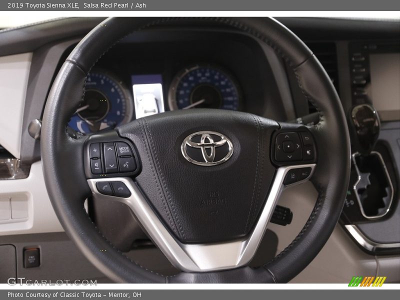Salsa Red Pearl / Ash 2019 Toyota Sienna XLE