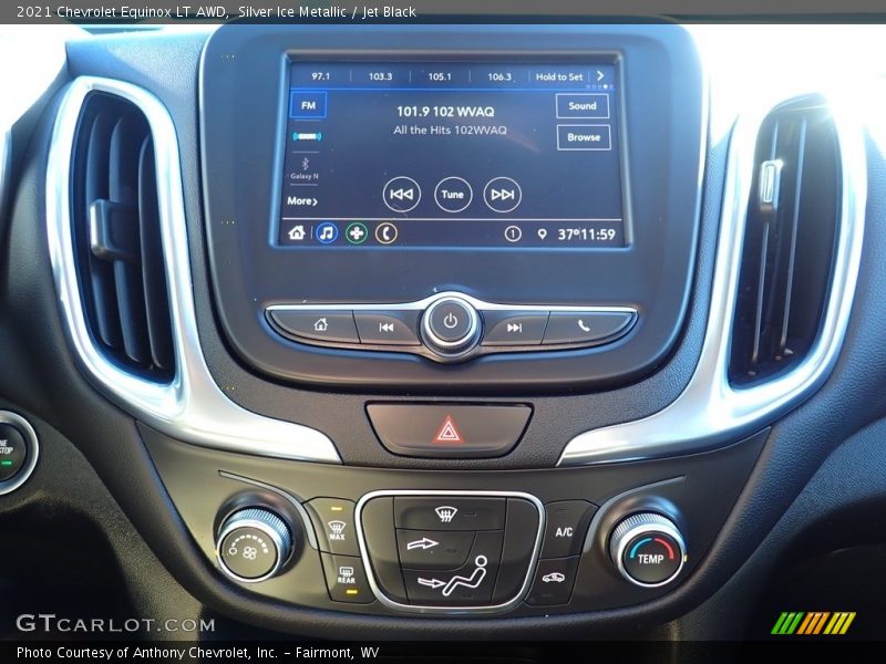 Silver Ice Metallic / Jet Black 2021 Chevrolet Equinox LT AWD