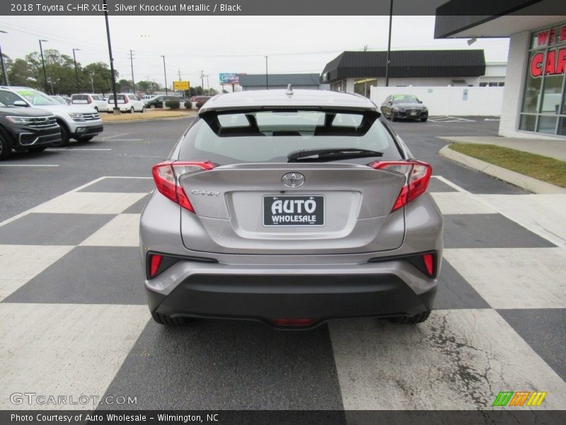 Silver Knockout Metallic / Black 2018 Toyota C-HR XLE