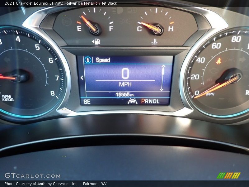 Silver Ice Metallic / Jet Black 2021 Chevrolet Equinox LT AWD