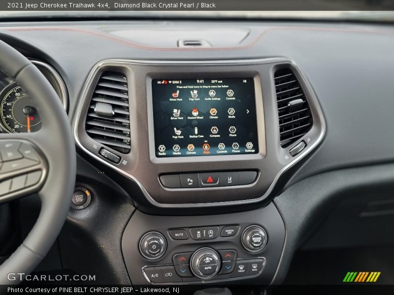 Diamond Black Crystal Pearl / Black 2021 Jeep Cherokee Traihawk 4x4