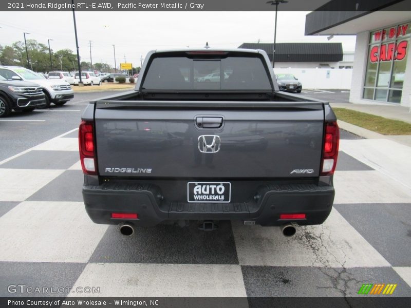 Pacific Pewter Metallic / Gray 2021 Honda Ridgeline RTL-E AWD
