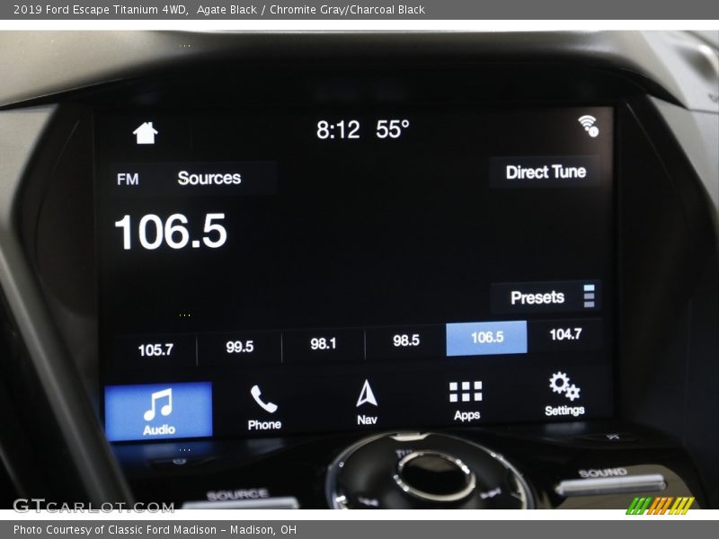 Agate Black / Chromite Gray/Charcoal Black 2019 Ford Escape Titanium 4WD