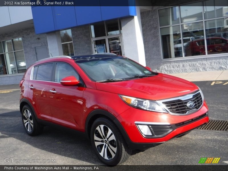 Signal Red / Black 2012 Kia Sportage EX