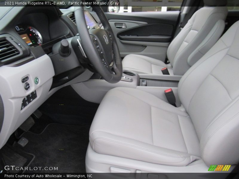 Pacific Pewter Metallic / Gray 2021 Honda Ridgeline RTL-E AWD