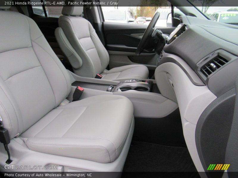 Pacific Pewter Metallic / Gray 2021 Honda Ridgeline RTL-E AWD
