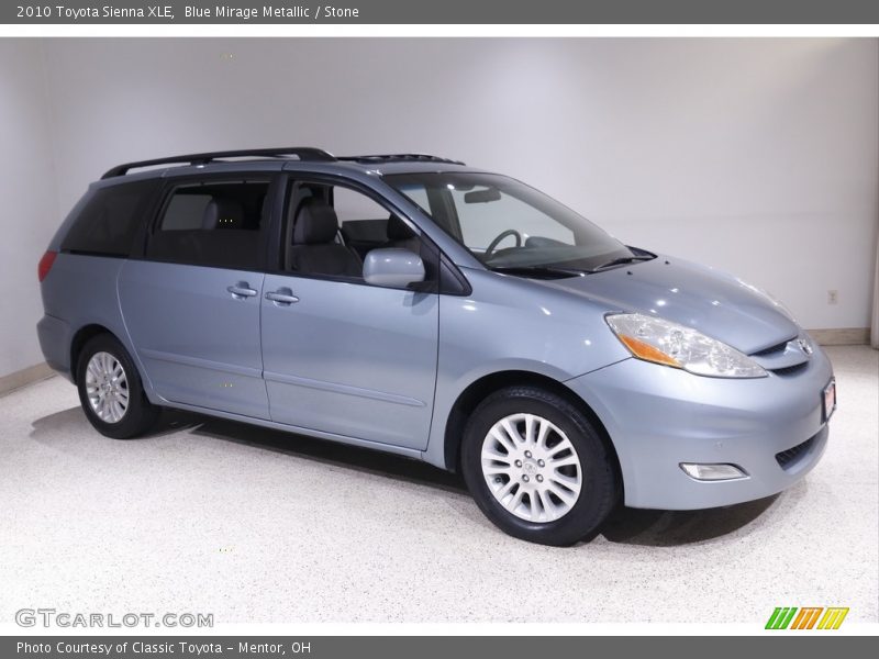 Blue Mirage Metallic / Stone 2010 Toyota Sienna XLE