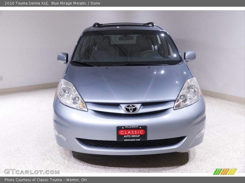 Blue Mirage Metallic / Stone 2010 Toyota Sienna XLE