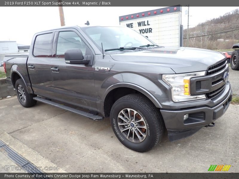 Magnetic / Black 2019 Ford F150 XLT Sport SuperCrew 4x4