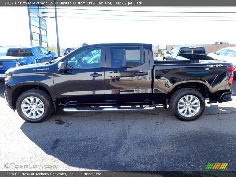 Black / Jet Black 2022 Chevrolet Silverado 1500 Limited Custom Crew Cab 4x4