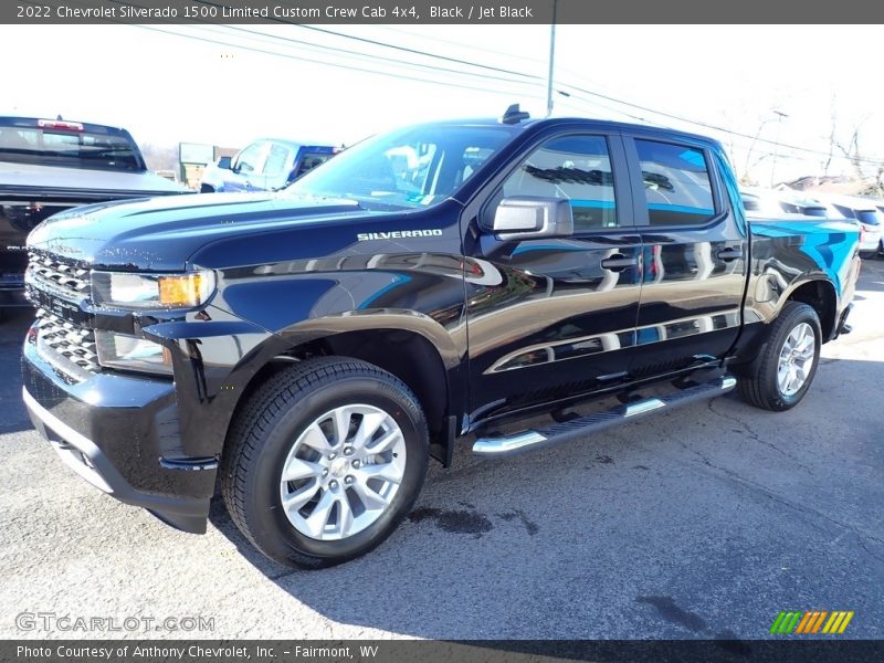 Black / Jet Black 2022 Chevrolet Silverado 1500 Limited Custom Crew Cab 4x4